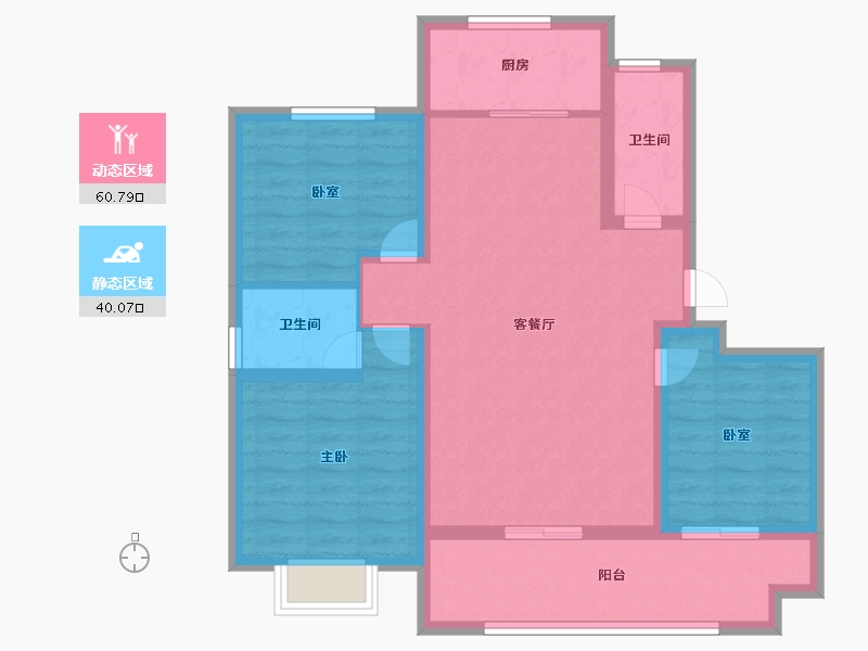 河南省-濮阳市-学府玖号院二期-100.00-户型库-动静分区