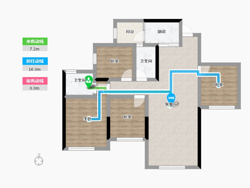 四川省-南充市-昌信紫微星城-75.65-户型库-动静线