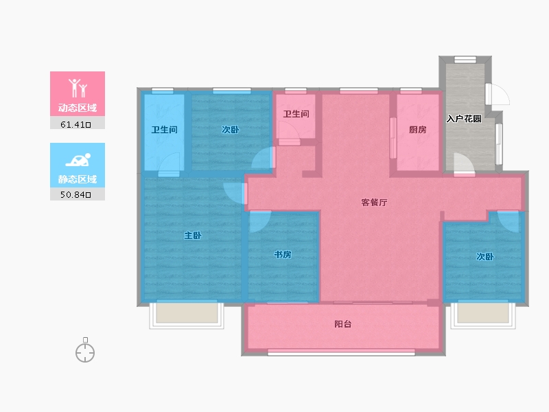 河南省-濮阳市-学府玖号院二期-109.82-户型库-动静分区