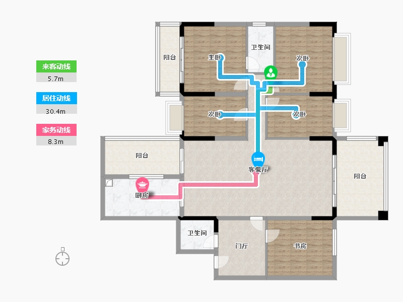 广东省-惠州市-东江明珠花园-136.00-户型库-动静线