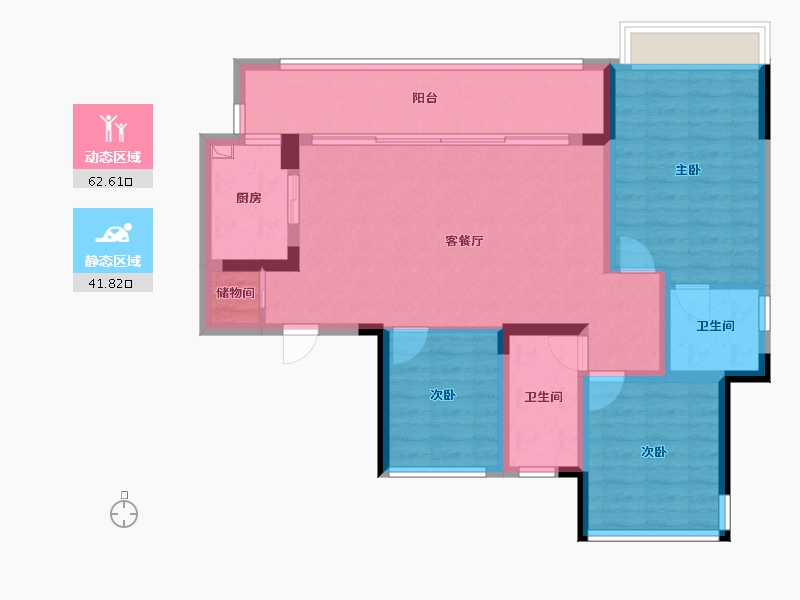 四川省-成都市-喜悦美湖-100.00-户型库-动静分区