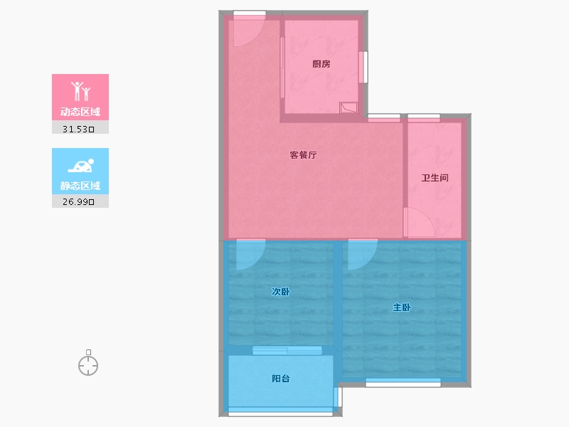 浙江省-杭州市-璞荟铭庭-52.00-户型库-动静分区