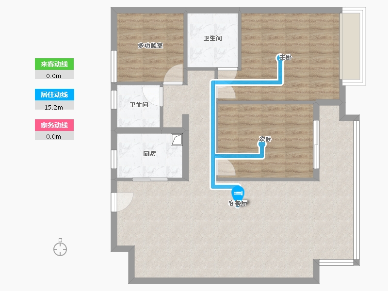 浙江省-台州市-新民小区-95.00-户型库-动静线