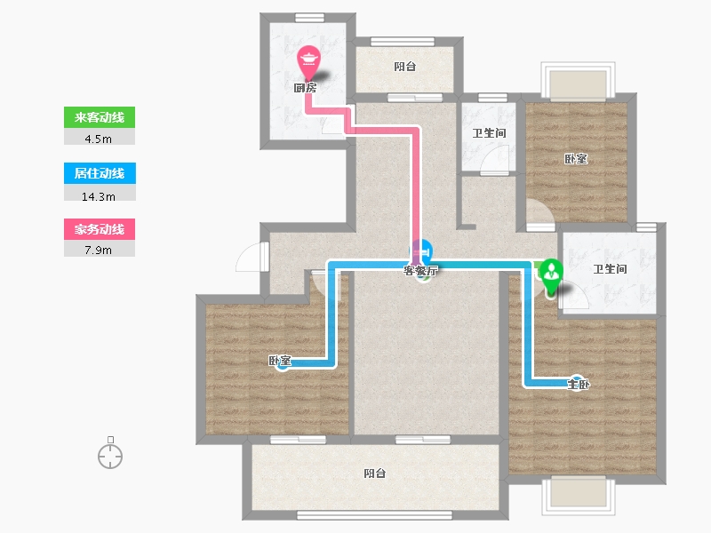 江西省-鹰潭市-华章学府香颂--113.00-户型库-动静线