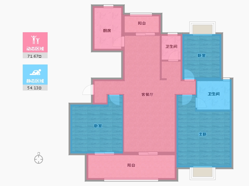 江西省-鹰潭市-华章学府香颂--113.00-户型库-动静分区