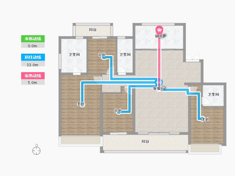 浙江省-杭州市-绿城汀岸辰风里项目部-177.50-户型库-动静线