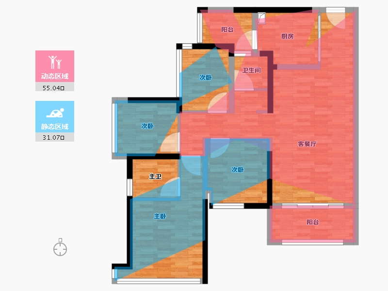 四川省-眉山市-国投·未来序-93.00-户型库-动静分区