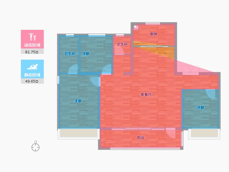 河北省-保定市-深圳园·和光书苑-121.30-户型库-动静分区