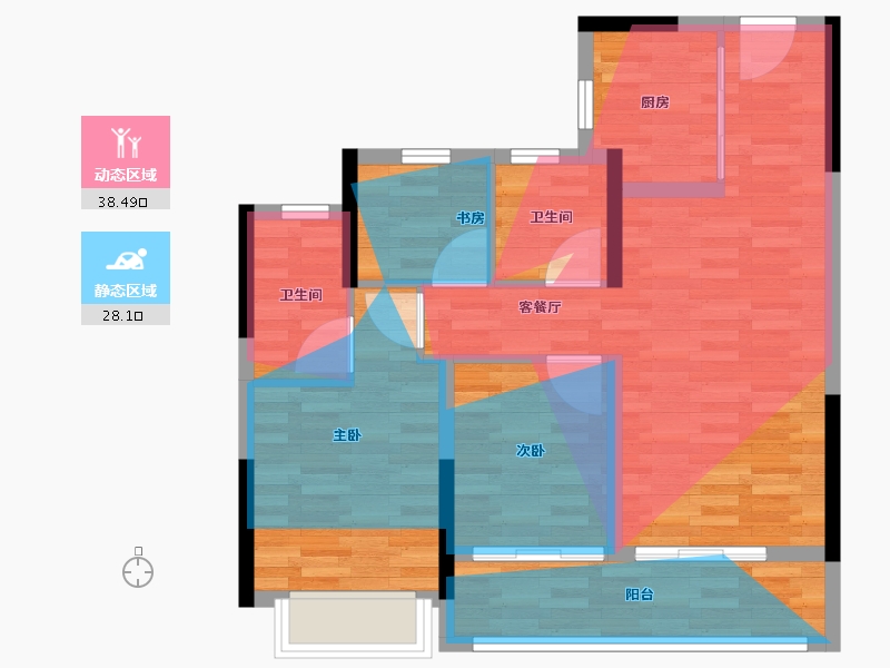 浙江省-杭州市-阅仕府(人才共有产权)-71.17-户型库-动静分区