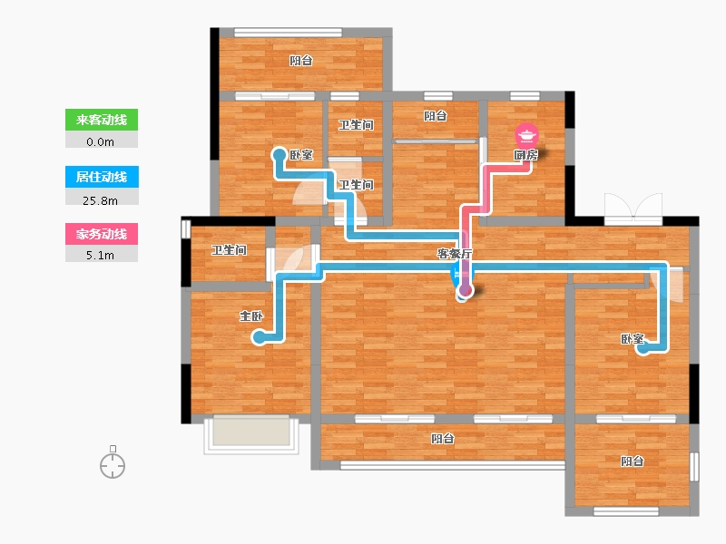 陕西省-西安市-白桦林隐-116.21-户型库-动静线