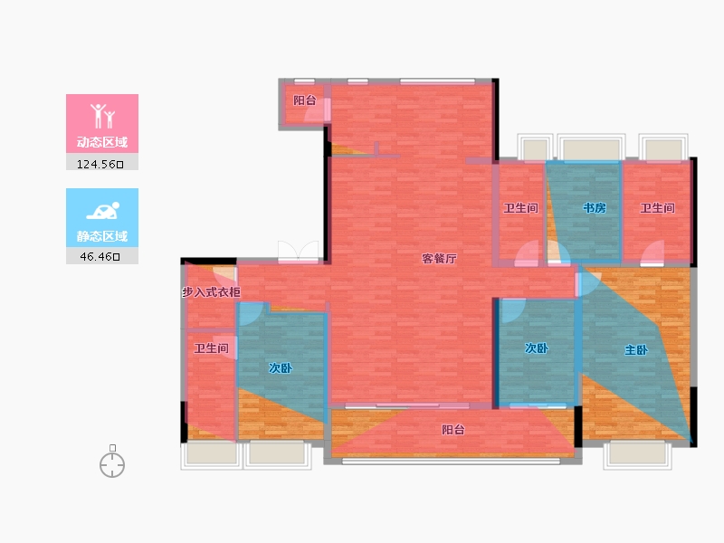 江苏省-南京市-中信泰富·九庐-184.00-户型库-动静分区