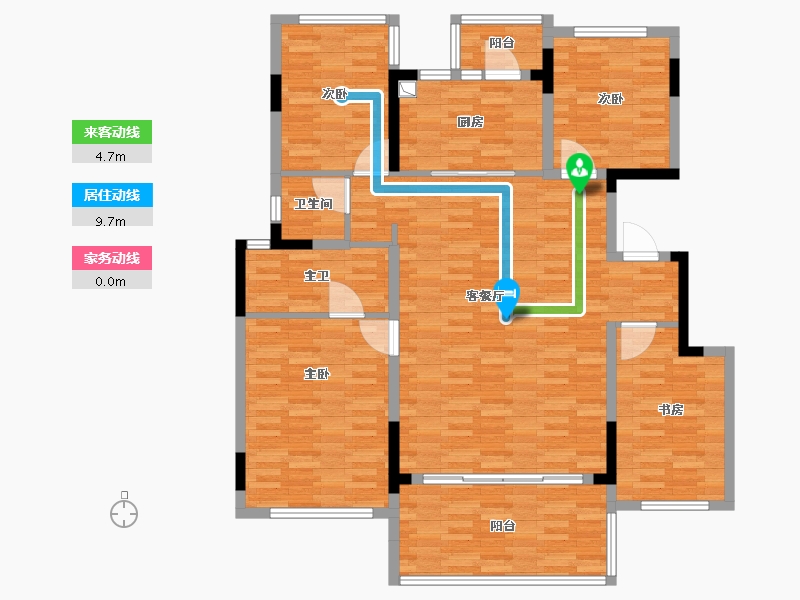 四川省-绵阳市-阳光城江山悦-127.74-户型库-动静线