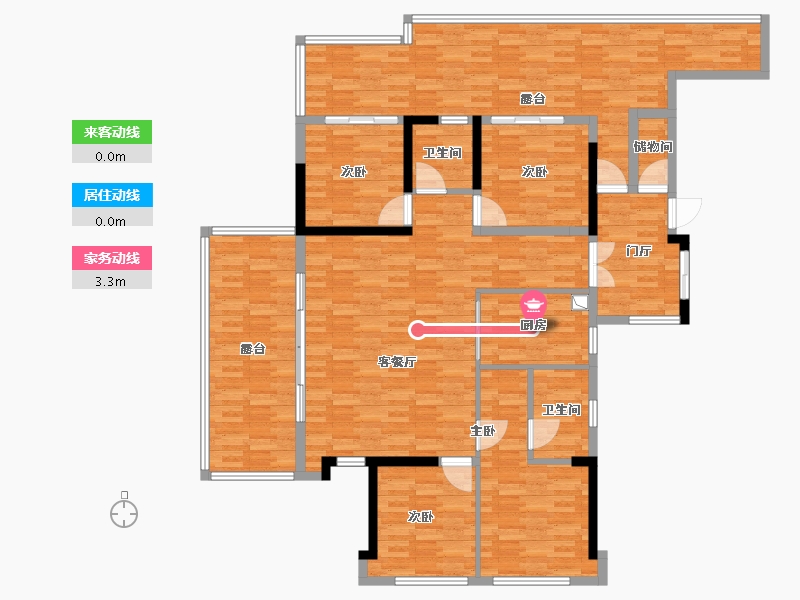 福建省-福州市-榕发麓里-112.53-户型库-动静线