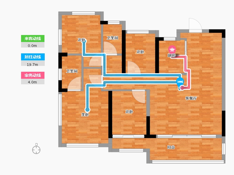 福建省-厦门市-建发鲤悦-100.00-户型库-动静线