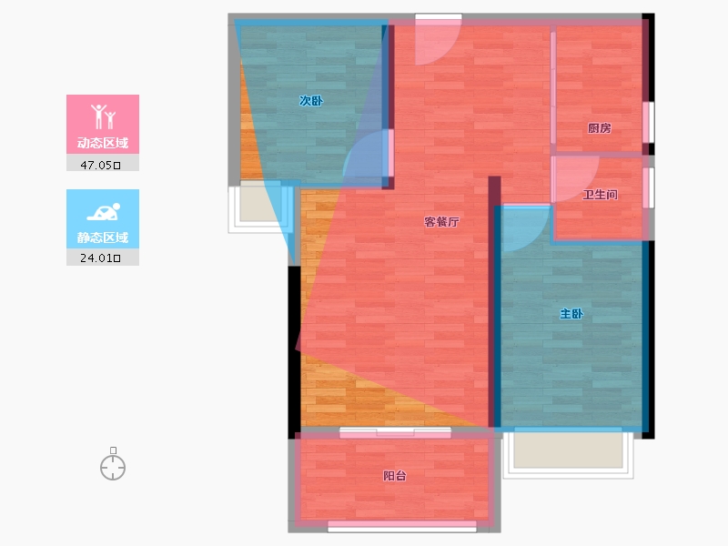 广东省-梅州市-幸福城-67.60-户型库-动静分区