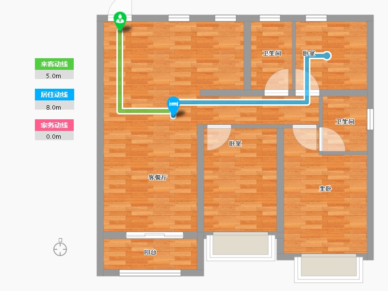 河北省-衡水市-恒丰理想城-92.80-户型库-动静线