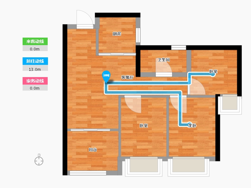 广东省-深圳市-深业上城学府-54.02-户型库-动静线