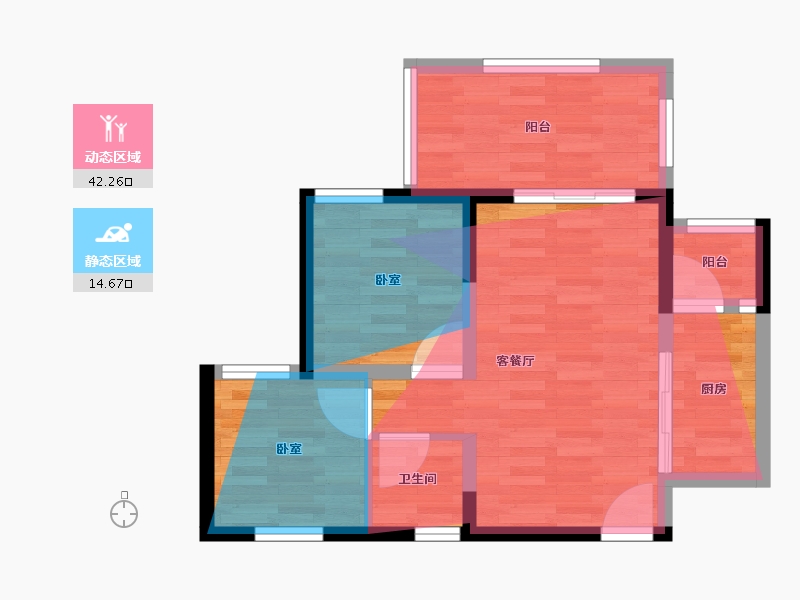 云南省-西双版纳傣族自治州-雨林时光·悦庭-53.78-户型库-动静分区