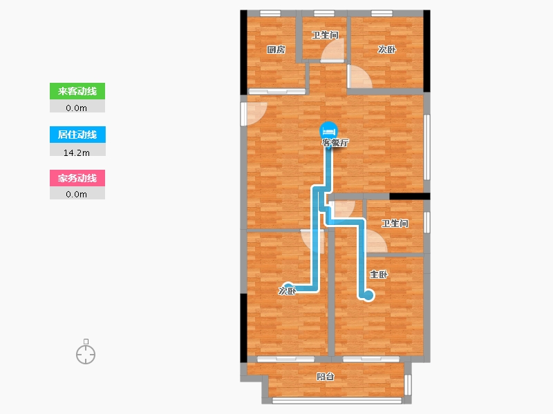 江苏省-常州市-新尚嘉园-97.60-户型库-动静线