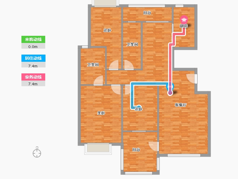 河南省-洛阳市-翠堤湾-137.44-户型库-动静线