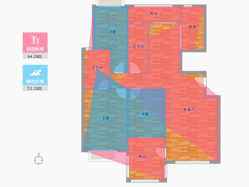 河南省-洛阳市-翠堤湾-137.44-户型库-动静分区