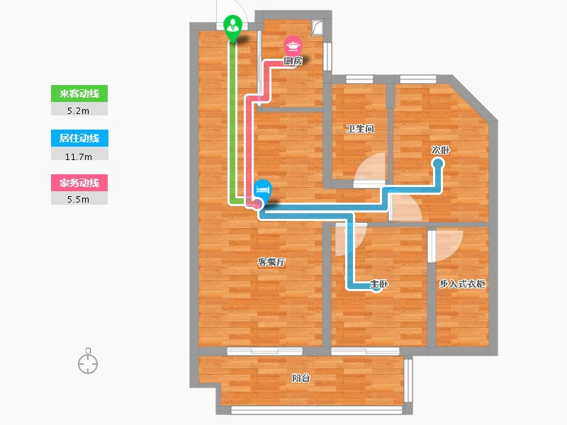 河南省-信阳市-昌建申悦台-72.89-户型库-动静线