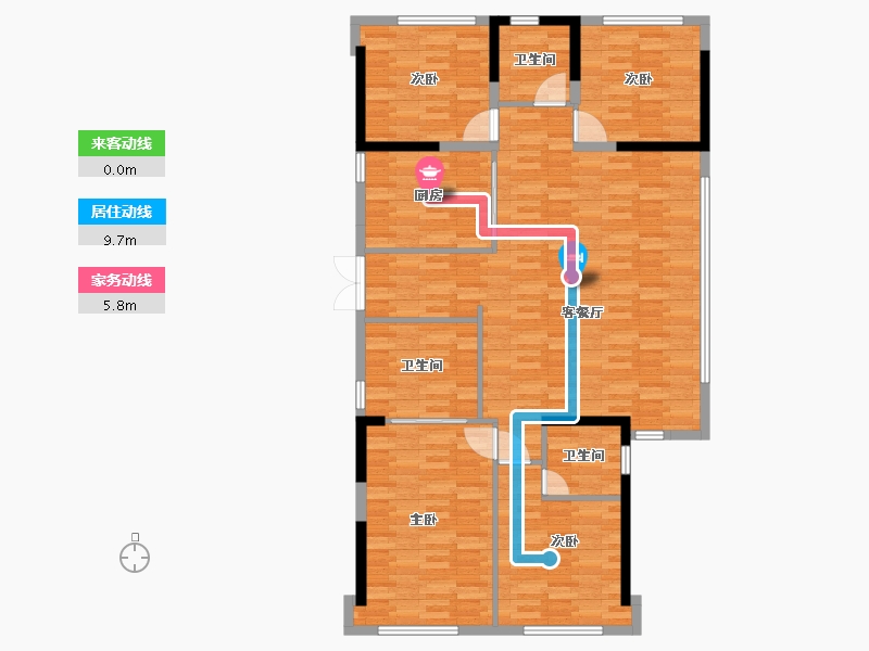 福建省-福州市-榕发麓里-128.80-户型库-动静线