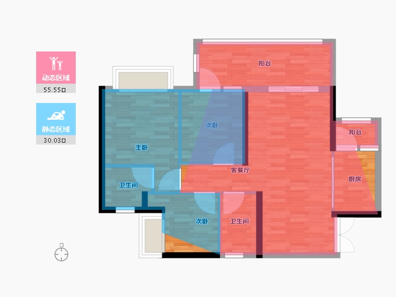 四川省-达州市-华西·央境-73.79-户型库-动静分区