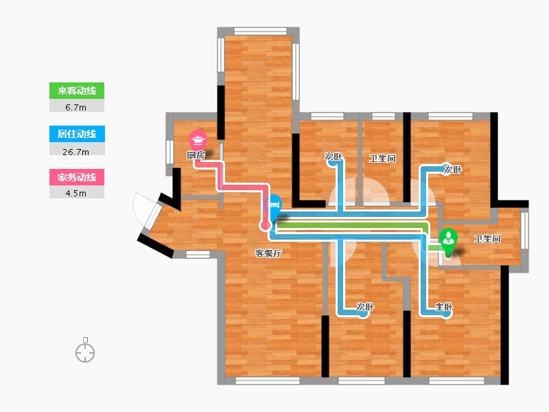 广东省-珠海市-泰盈玖悦湾二期-87.07-户型库-动静线