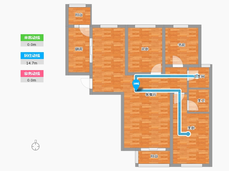 河北省-张家口市-芳华里-102.23-户型库-动静线