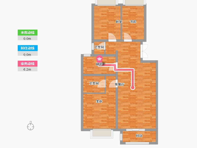 河北省-保定市-和美鑫苑二区-96.97-户型库-动静线