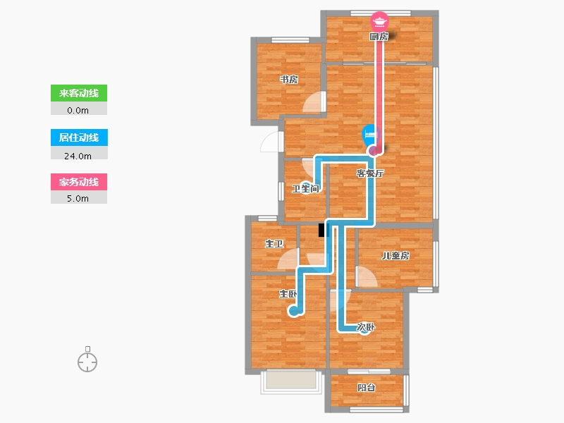 浙江省-宁波市-保利东方瑧悦-102.24-户型库-动静线