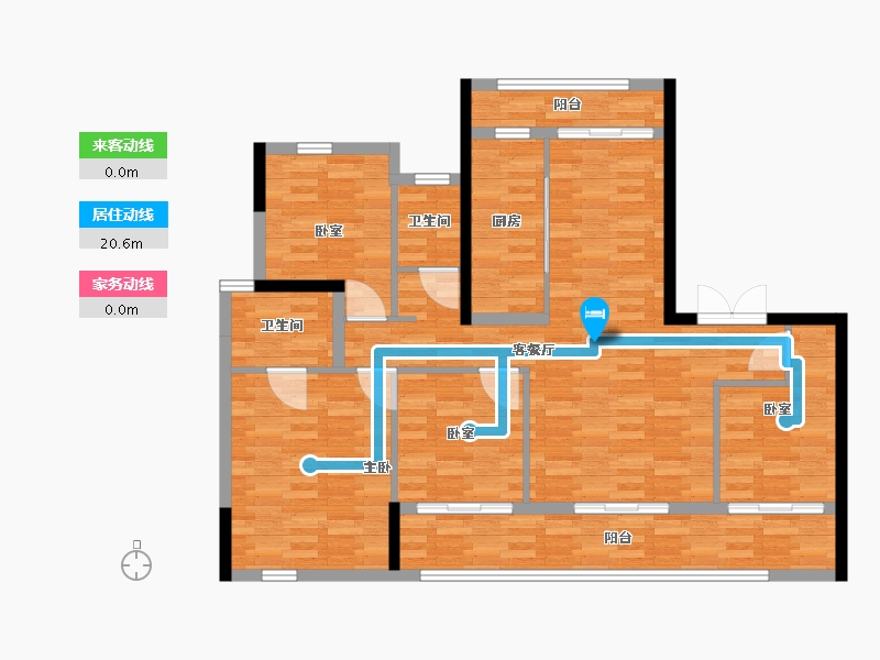 四川省-成都市-恒胜朗樾晴川-109.12-户型库-动静线