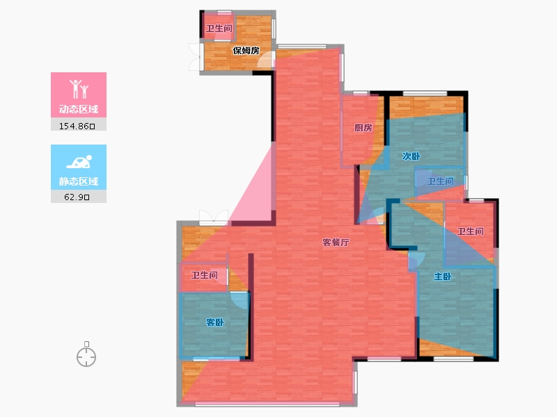 湖南省-长沙市-天城上和珺-218.93-户型库-动静分区