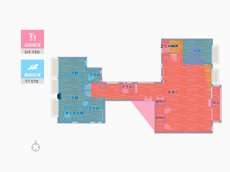 广东省-中山市-合生帝景城-144.00-户型库-动静分区