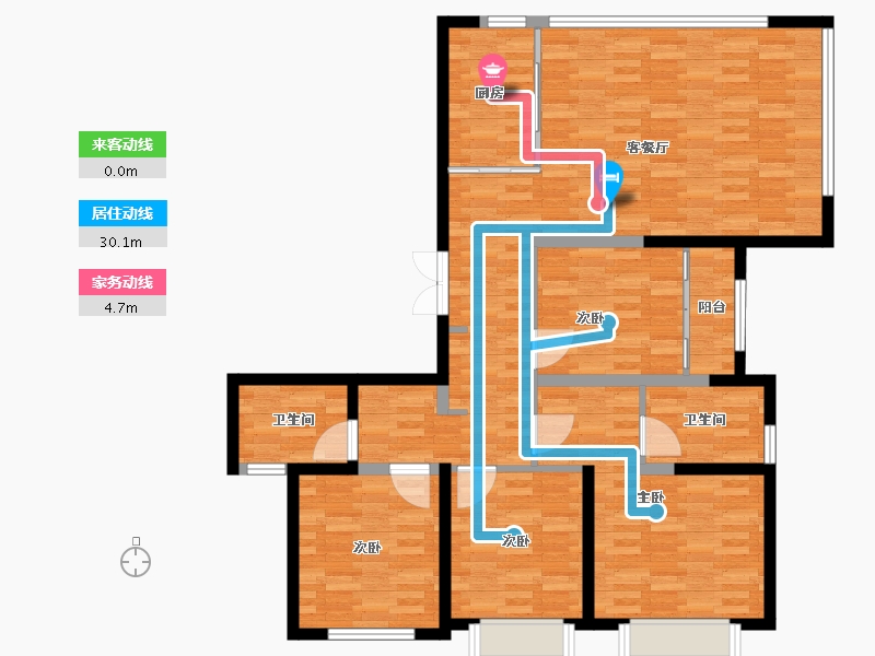 福建省-厦门市-海沧中心TOD璞瑞璞盛-113.87-户型库-动静线