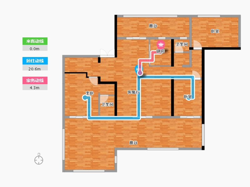 湖南省-邵阳市-汇福·白洲湾-118.85-户型库-动静线