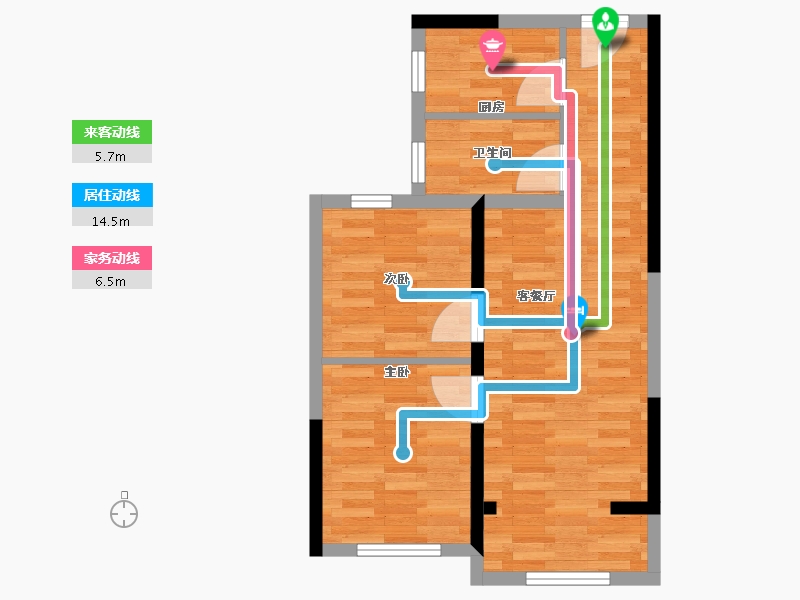 河北省-石家庄市-保利天汇华章-53.25-户型库-动静线