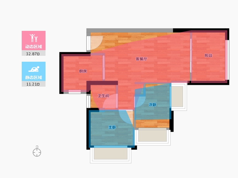 广东省-深圳市-金洪名筑-45.09-户型库-动静分区