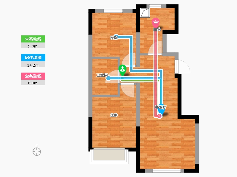 吉林省-长春市-林语雅居-54.15-户型库-动静线