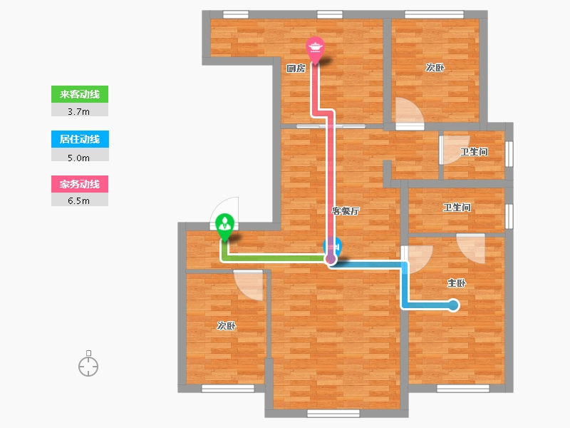 黑龙江省-佳木斯市-嘉瑞华府-91.05-户型库-动静线