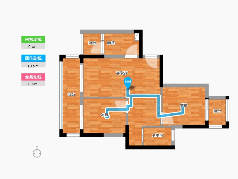 四川省-成都市-龙门春天小区-58.49-户型库-动静线