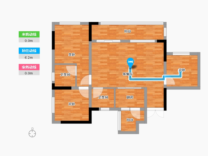 四川省-成都市-滨江翰林府-83.91-户型库-动静线