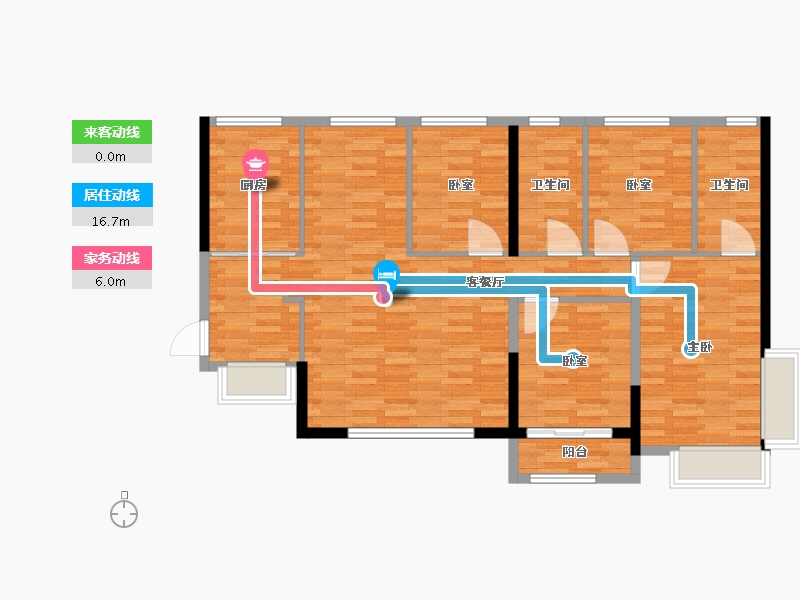 福建省-厦门市-联发嘉悦里-102.75-户型库-动静线