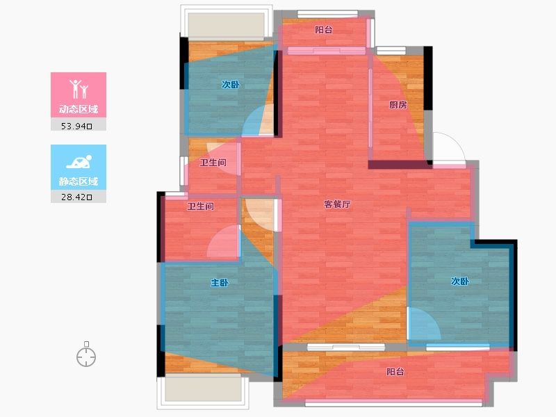 江西省-上饶市-熙江悦-88.14-户型库-动静分区