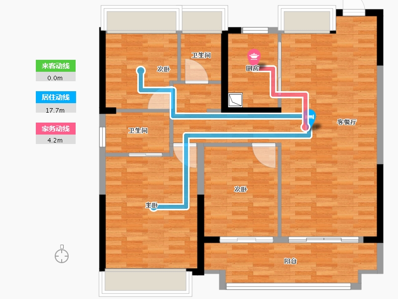 安徽省-阜阳市-建投·启悦-94.26-户型库-动静线