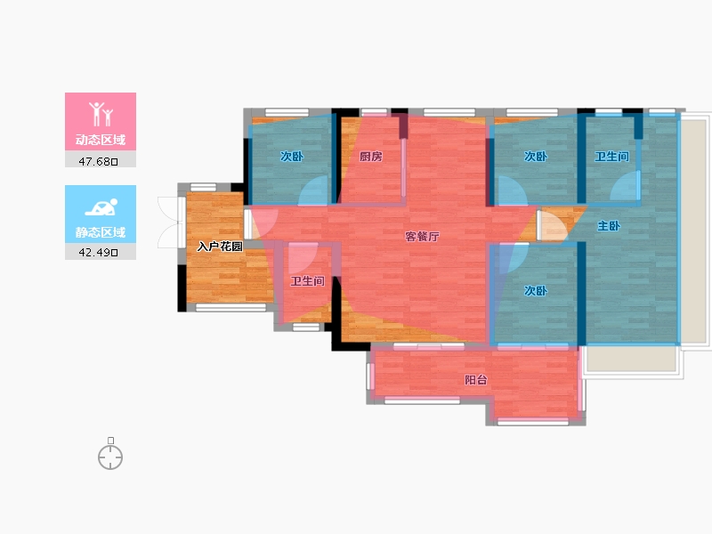 广东省-广州市-中建海丝城-86.38-户型库-动静分区