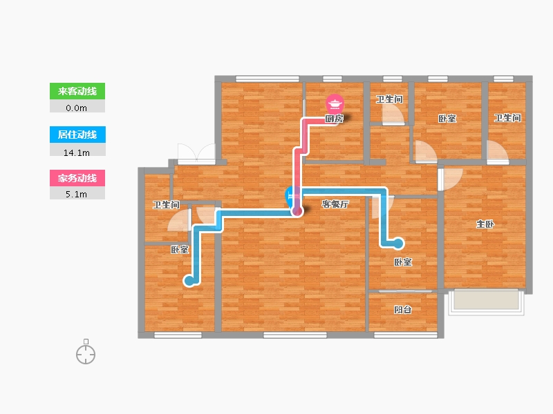 河北省-廊坊市-香汐映月-131.23-户型库-动静线