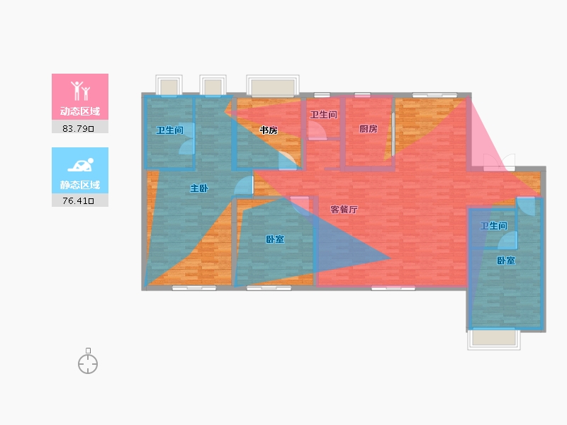 江苏省-盐城市-悦达悦珑湾·铂府-162.52-户型库-动静分区