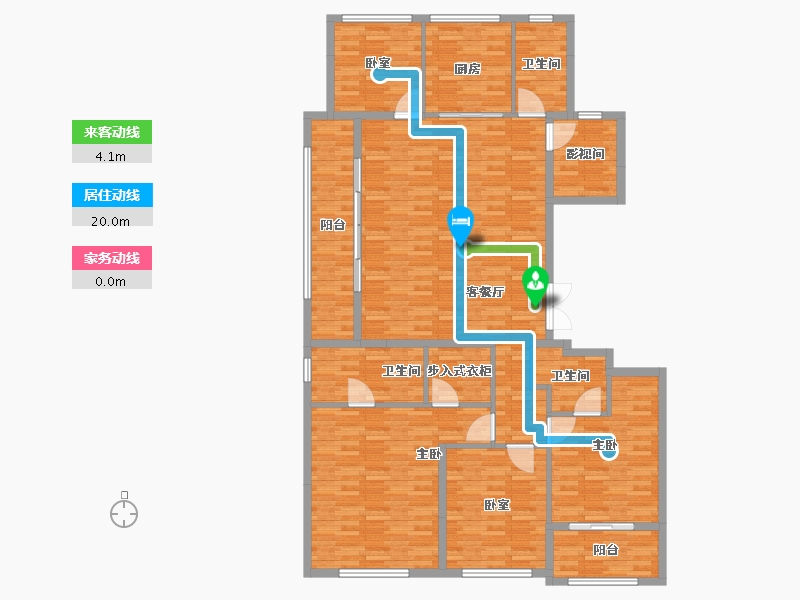 浙江省-杭州市-嘉映锦绣里-165.93-户型库-动静线